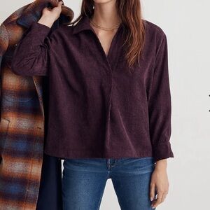 Madewell Corduroy Popover